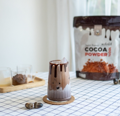 ผงโกโก้ 100% เกรดพรีเมียมสีเข้ม 500 กรัม (Premium Cocoa Powder 100%)